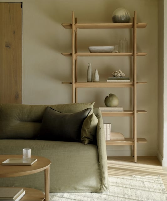 Weave_sofa_green_fabric_bok_coffee_table_pi_rack_mikado_side_table_Ethnicraft-1