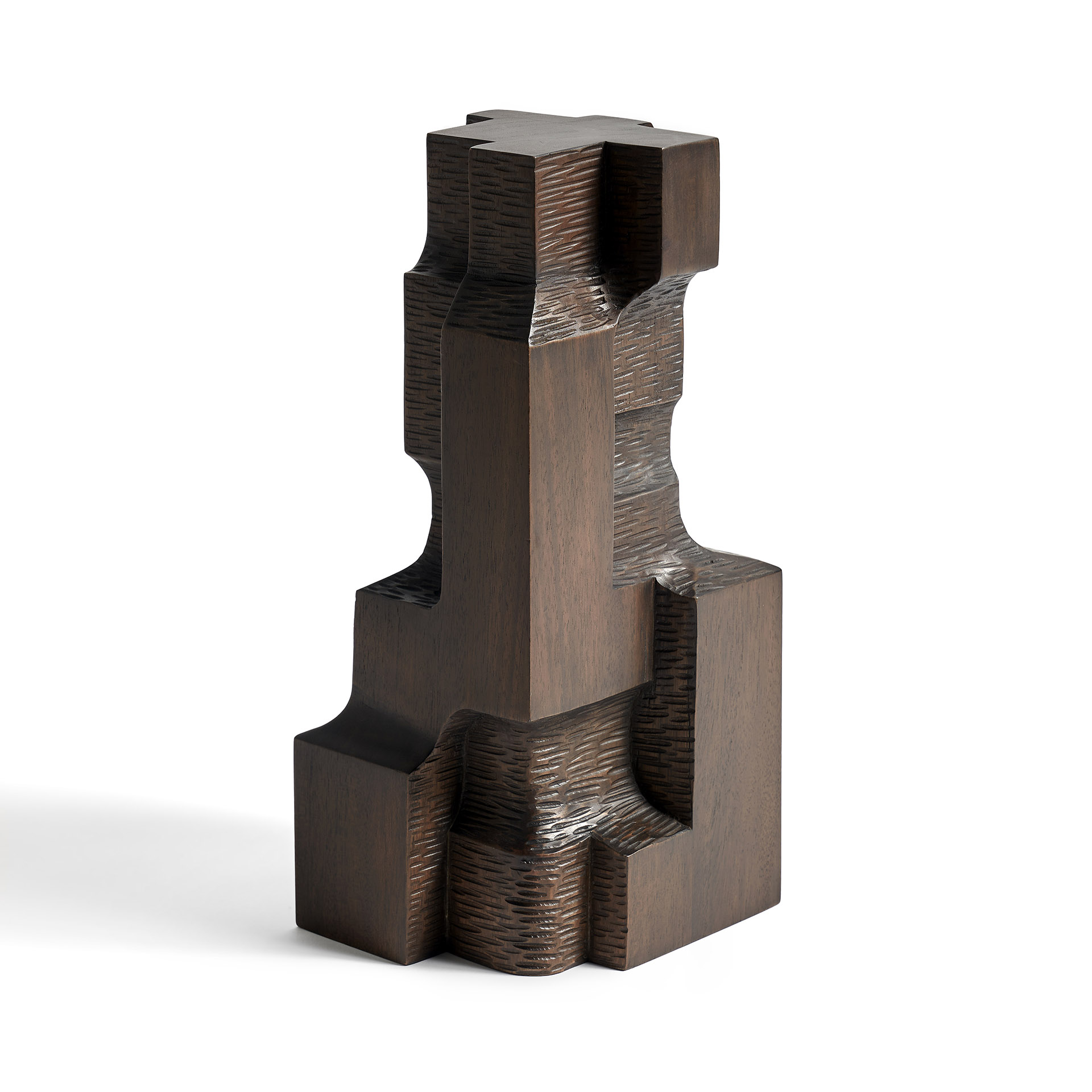 29702_Brown_Block_Organic_sculpture_mahogany_front1_cut_WEB