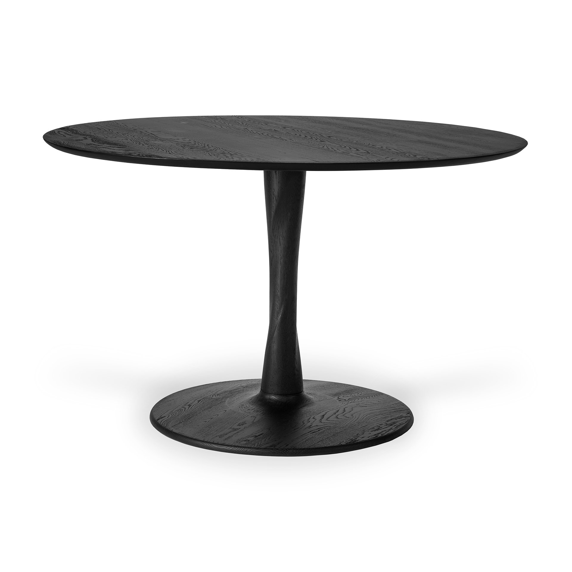 Oak Torsion black dining table