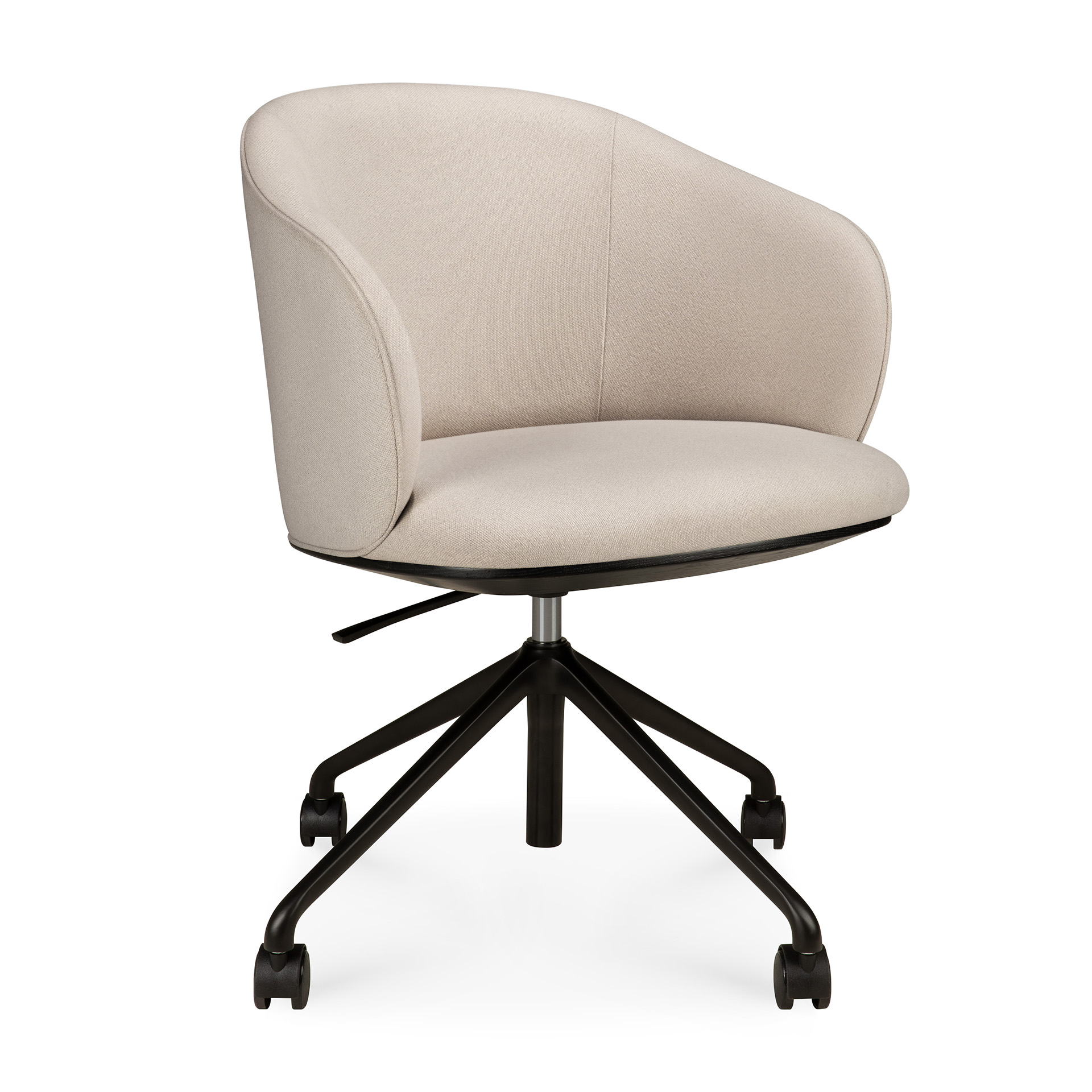 50700_Unda_office_chair_Salt_fabric_black_base_with_wheels_Ethnicraft