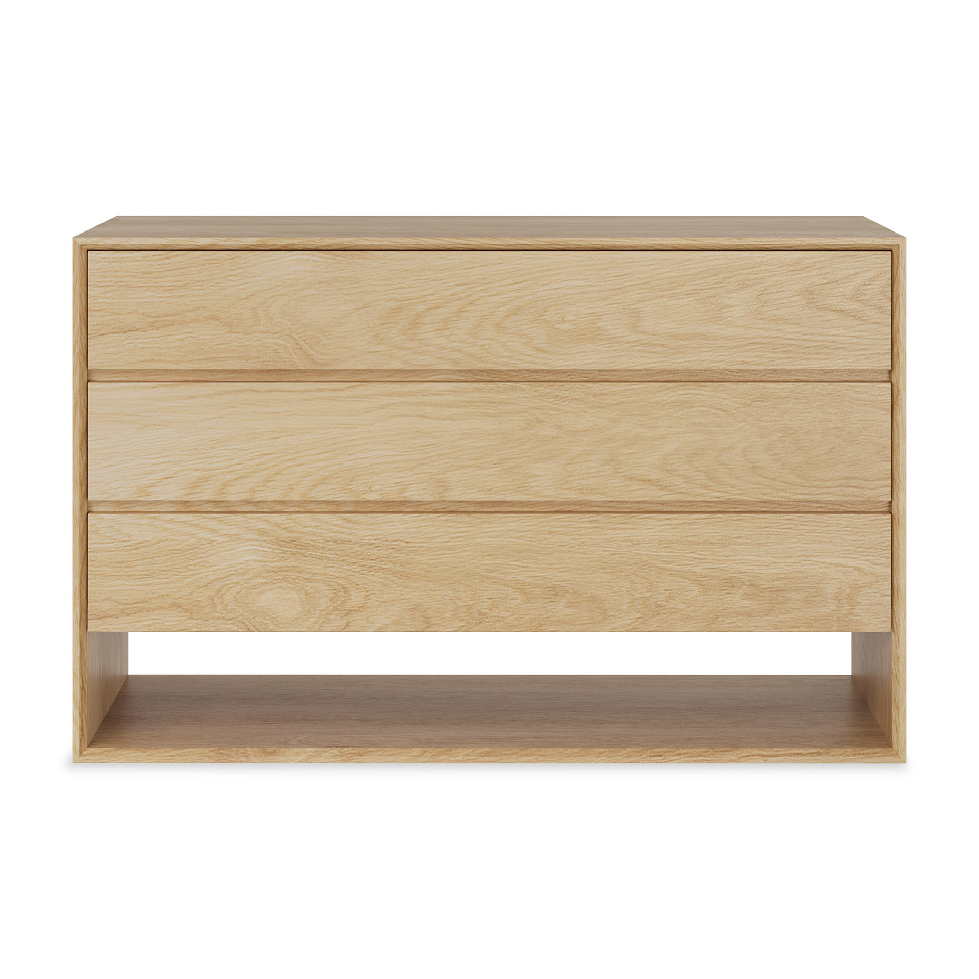 51176 Oak Nordic dresser - 3 drawers_front_cut_WEB