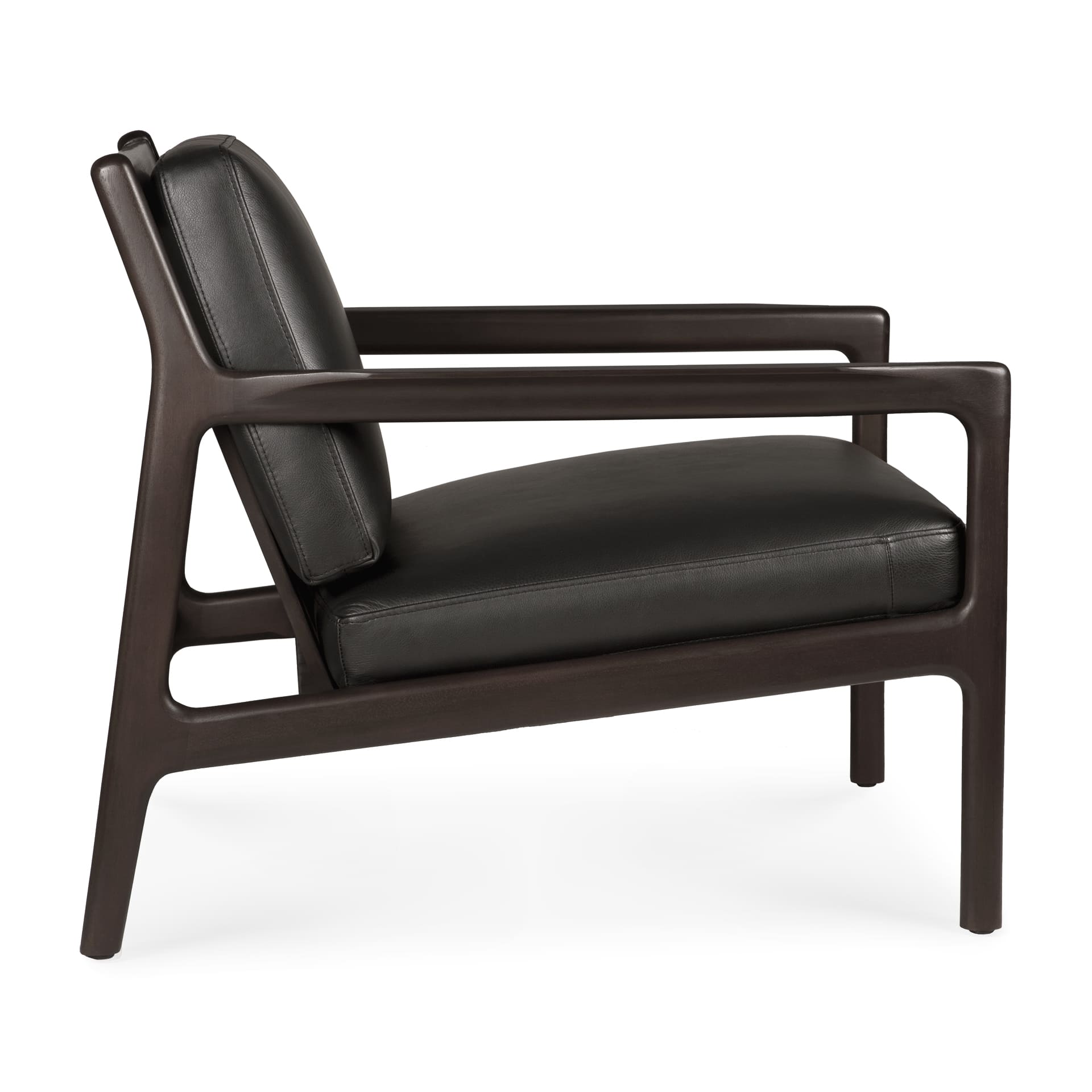 Jack_lounge_chair_frame_mahogany_dark_brown_Black_leather_profile_35103_Ethnicraft