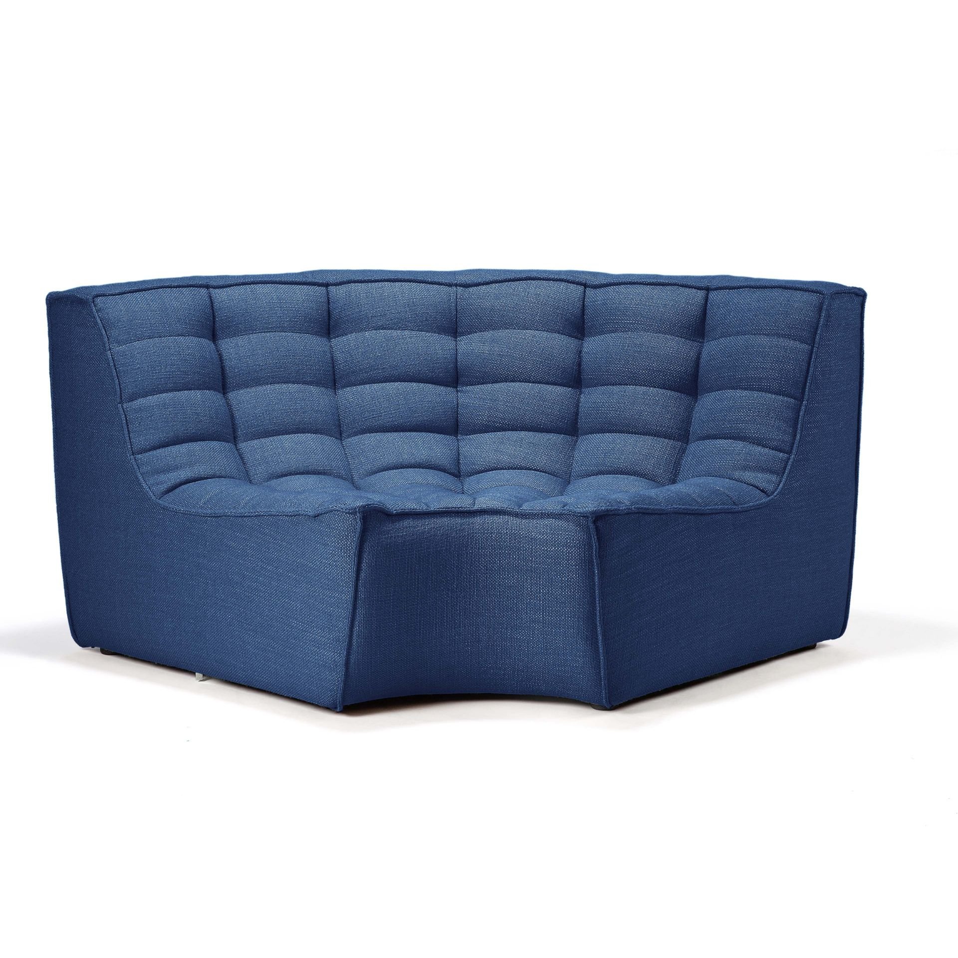N701 sofa - round corner - blue